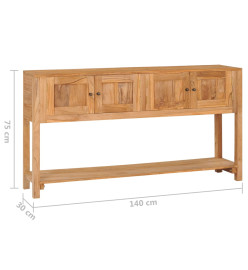 Buffet 140x30x75 cm Bois de teck massif