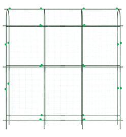 Treillis de jardin pour plantes grimpantes 2 pcs forme en U