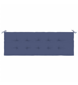 Coussin de banc de jardin bleu marine 150x50x3 cm tissu oxford