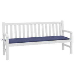 Coussin de banc de jardin bleu marine 180x50x3 cm tissu oxford