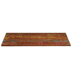 Dessus de table 140x60x1,5cm rectangulaire bois massif récupéré