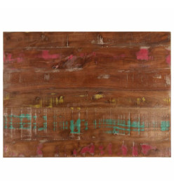 Dessus de table 80x70x1,5 cm rectangulaire bois massif récupéré