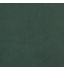 Tête de lit avec oreilles Vert foncé 103x16x78/88 cm Velours