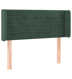 Tête de lit à LED Vert foncé 103x16x78/88 cm Velours