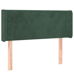 Tête de lit à LED Vert foncé 83x16x78/88 cm Velours