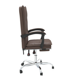 Fauteuil inclinable de bureau Marron Similicuir