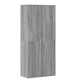 Armoire à chaussures sonoma gris 80x39x178 cm bois d'ingénierie