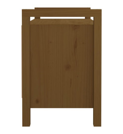 Banc d'entrée Marron miel 80x40x60 cm Bois de pin massif