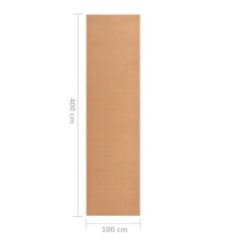 Tapis BCF Beige 100x400 cm