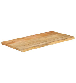 Dessus de table 120x60x2,5 cm bord vivant bois massif manguier