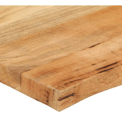 Dessus de table 110x60x3,8 cm bord vivant bois massif manguier