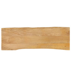 Dessus de table 120x40x3,8 cm bord vivant bois massif manguier