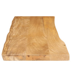 Dessus de table 120x40x3,8 cm bord vivant bois massif manguier