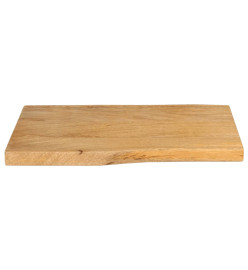 Dessus de table 70x40x3,8 cm bord vivant bois massif manguier