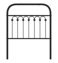 Tête de lit métal noir 80 cm