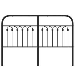 Tête de lit métal noir 140 cm