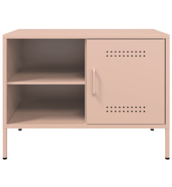 Meuble TV rose 68x39x50,5 cm acier