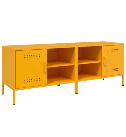 Meubles TV 2 pcs jaune moutarde 68x39x50,5 cm acier