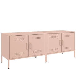 Meubles TV 2 pcs rose 68x39x50,5 cm acier