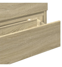 Armoire d'évier chêne sonoma 80x38,5x45 cm Bois d'ingénierie