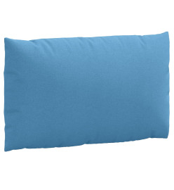 Coussins de palette lot de 3 bleu mélangé tissu