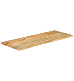 Dessus de table 140x60x2,5 cm bord vivant bois massif manguier