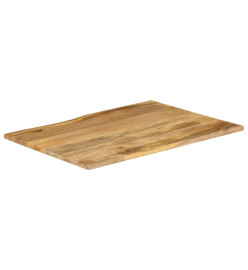 Dessus de table 110x80x3,8 cm bord vivant bois massif manguier