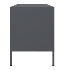 Meuble TV anthracite 100,5x39x50,5 cm acier