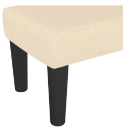 Banc Crème 100x30x30 cm Tissu