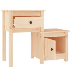 Tables de chevet 2 pcs 79,5x38x65,5 cm Bois de pin massif