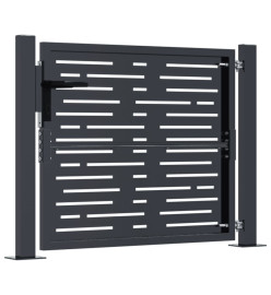 Portail de jardin anthracite 105x105 cm conception de carré