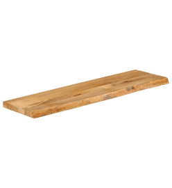 Dessus de table à bord vivant 120x40x2,5cm bois massif manguier