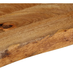 Dessus de table à bord vivant 120x40x2,5cm bois massif manguier