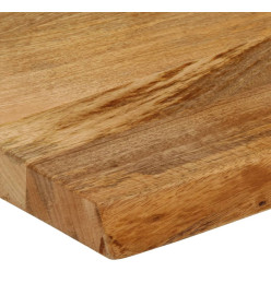 Dessus de table à bord vivant 90x20x2,5 cm bois massif manguier