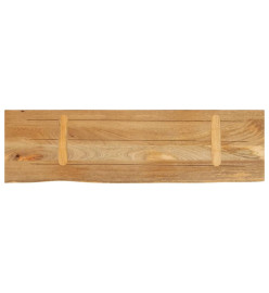 Dessus de table à bord vivant 100x40x2,5cm bois massif manguier