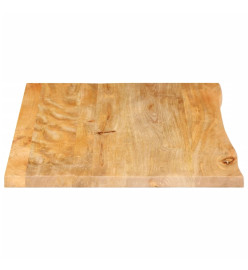 Dessus de table à bord vivant 70x60x3,8 cm bois massif manguier