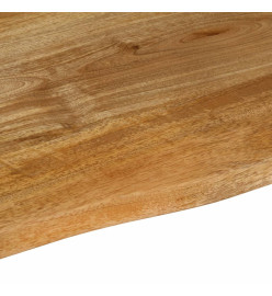 Dessus de table à bord vivant 70x60x3,8 cm bois massif manguier