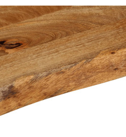 Dessus de table à bord vivant 100x40x3,8cm bois massif manguier