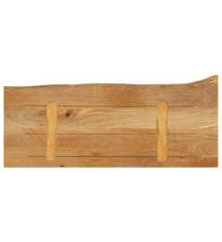 Dessus de table à bord vivant 80x40x3,8 cm bois massif manguier