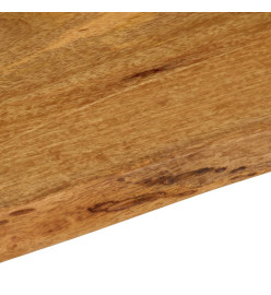 Dessus de table 100x40x2,5 cm bord vivant bois massif manguier