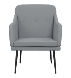 Fauteuil Gris clair 63x76x80 cm Tissu