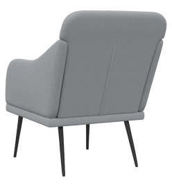 Fauteuil Gris clair 63x76x80 cm Tissu