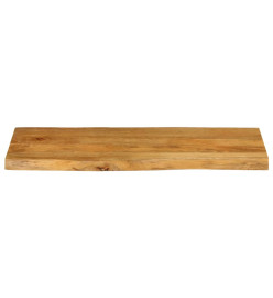 Dessus de table 100x40x3,8 cm bord vivant bois massif manguier