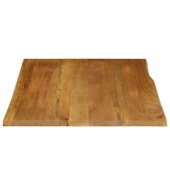 Dessus de table 100x80x3,8 cm bord vivant bois massif manguier