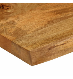 Dessus de table 120x40x3,8 cm bord vivant bois massif manguier