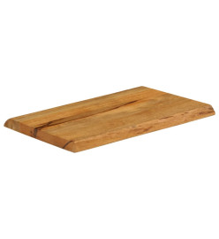 Dessus de table 70x40x3,8 cm bord vivant bois massif manguier