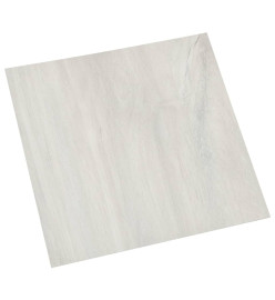 Planches de plancher autoadhésives 20 pcs PVC 1,86 m² Crème