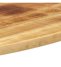 Dessus de table 140x60x2,5 cm ovale bois massif de manguier