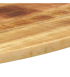 Dessus de table 110x50x3,8 cm ovale bois massif de manguier