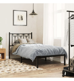 Tête de lit métal noir 80 cm